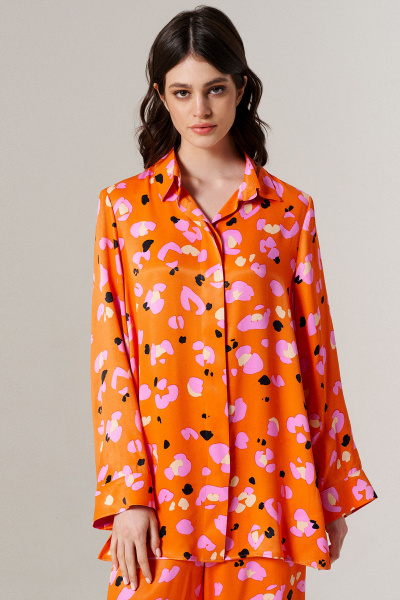 Блуза, брюки Панда 149220w оранжевый - фото 2