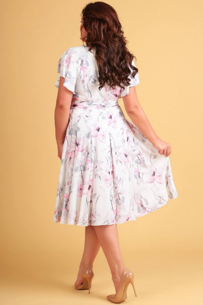 Платье Teffi Style L-1403 розовые_лилии2 - фото 2