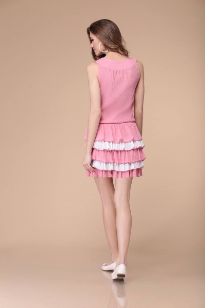 Платье Verita 270 розовый - фото 2