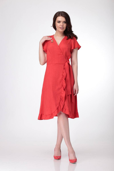 Платье Verita 1171 красный - фото 4