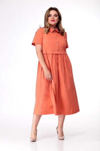 Платье Talia fashion ПЛ-104 оранж - фото 1