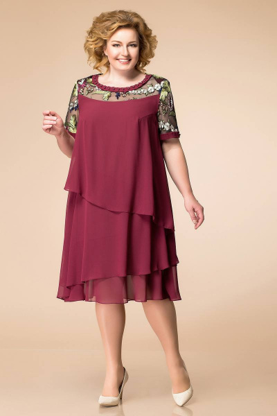 Платье Romanovich Style 1-1498 бордо - фото 1