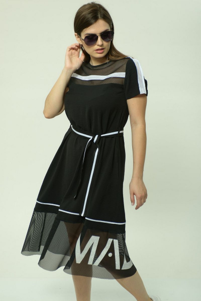 Платье MALI 4112 черный - фото 8