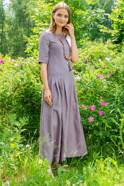 Платье Ружана 288-2 серый - фото 1