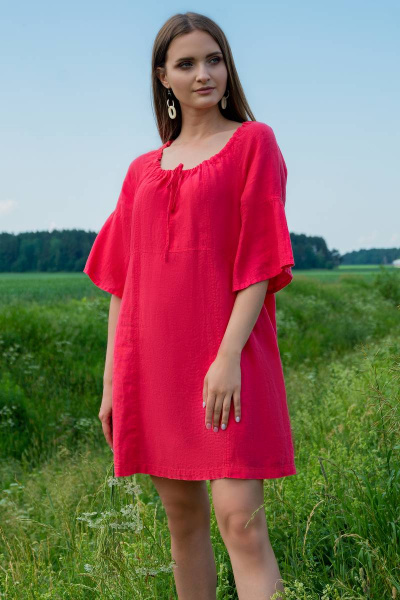 Платье Ружана 360-2 коралл - фото 1