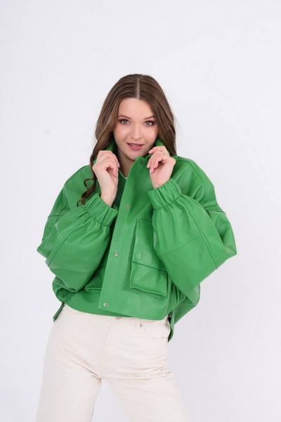 Куртка InterFino 105-2022 зеленый - фото 1