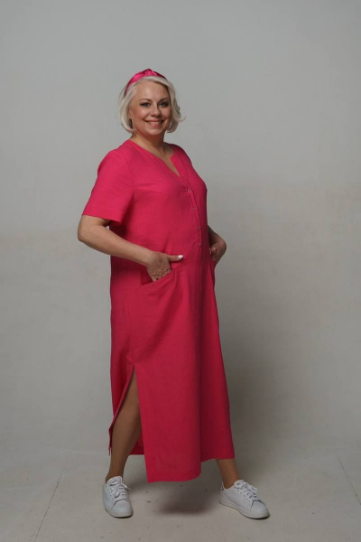 Платье Ollsy 1645 розовый - фото 3