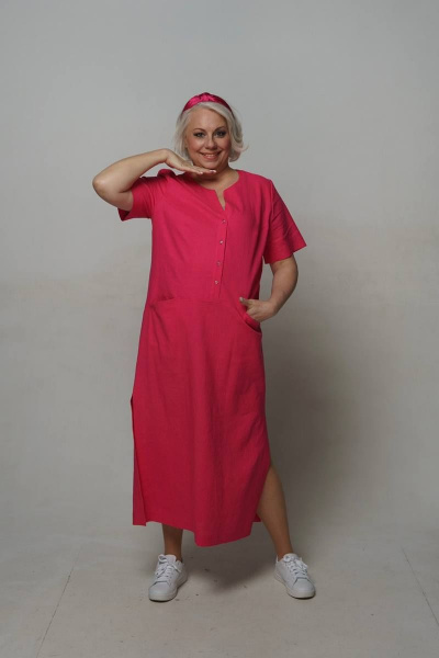 Платье Ollsy 1645 розовый - фото 2