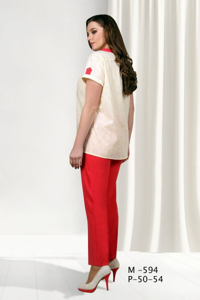 Блуза, брюки Fortuna. Шан-Жан 594 - фото 2