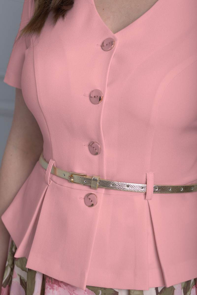 Жакет, юбка Anelli 690 розовый - фото 2