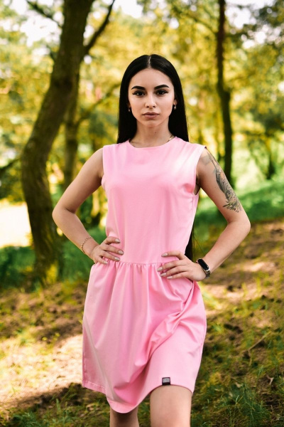 Платье RAWR 006 розовый - фото 1