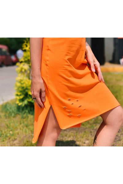 Платье RAWR 076 оранжевый - фото 7