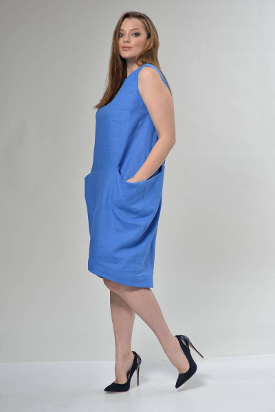 Платье MALI 480 голубой - фото 2