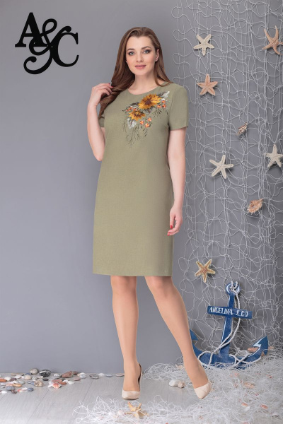 Платье Angelina & Сompany 280/2 зеленый - фото 1