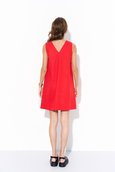 Платье Luitui R1081 красный - фото 4