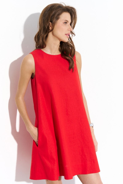 Платье Luitui R1081 красный - фото 3