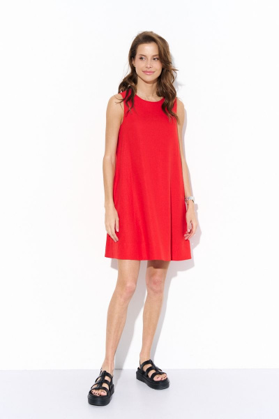 Платье Luitui R1081 красный - фото 2