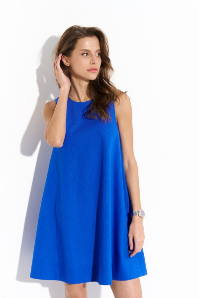 Платье Luitui R1081 ярко-синий - фото 3