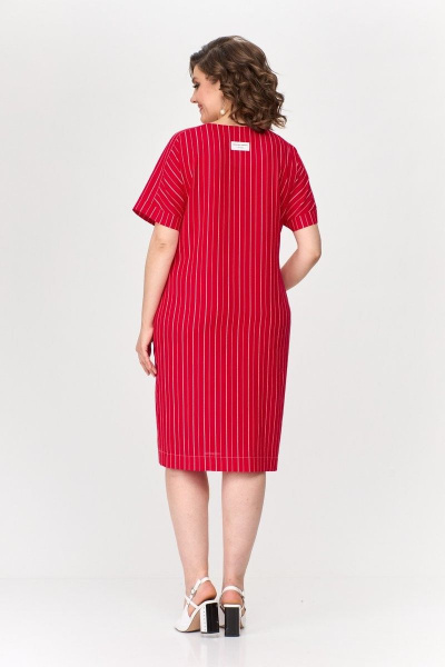 Платье Милора-стиль 1110 красный - фото 2