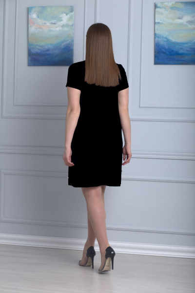 Платье Anelli 600 черный - фото 3