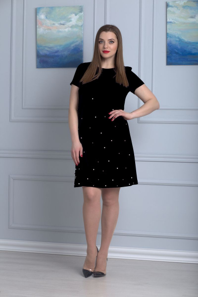Платье Anelli 600 черный - фото 1