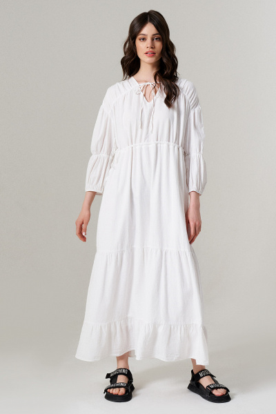 Платье Панда 129880w белый - фото 1