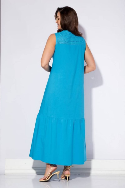 Платье Viola Style 1044 голубой - фото 3