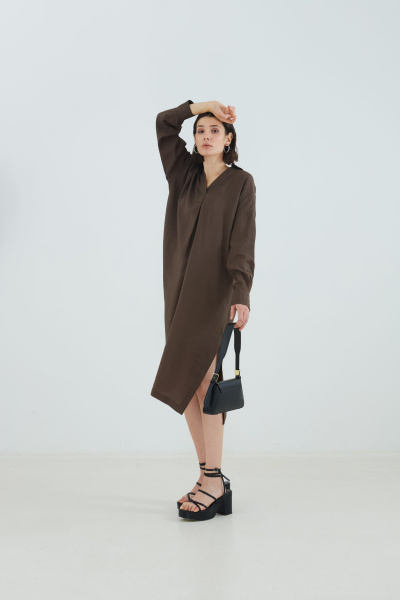 Платье Elema 5К-12489-1-170 коричневый - фото 3