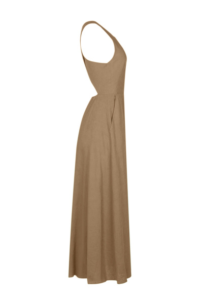 Платье Elema 5К-12505-1-170 бежевый - фото 2