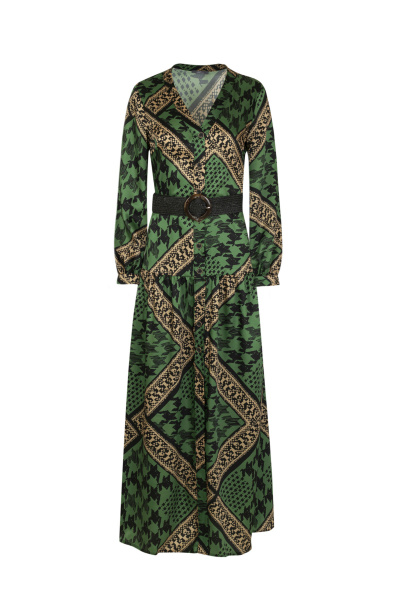 Платье Elema 5К-12655-1-164 зелёный_принт - фото 1