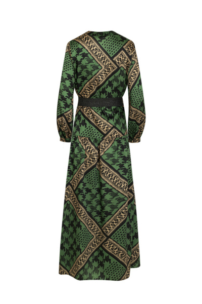 Платье Elema 5К-12655-1-164 зелёный_принт - фото 3