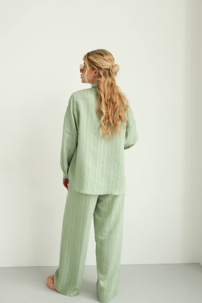Блуза, брюки SODA 735.2 зеленый - фото 4
