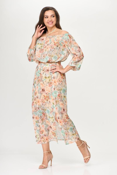 Блуза, юбка Karina deLux M-1115 цветочный_принт - фото 3
