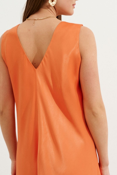 Платье Ketty К-05480w оранжевый - фото 5