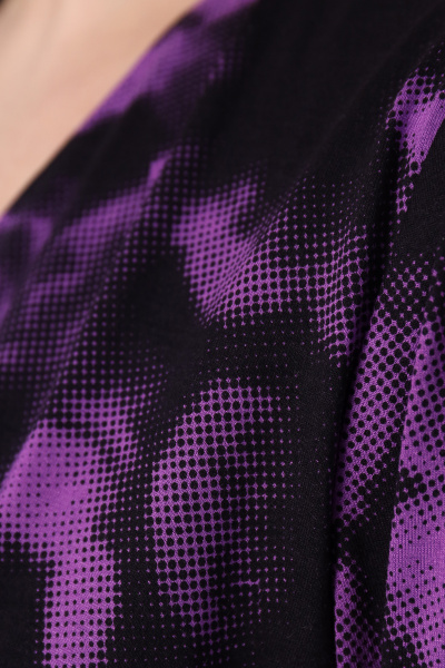 Платье Панда 104980w черно-фиолетовый - фото 3