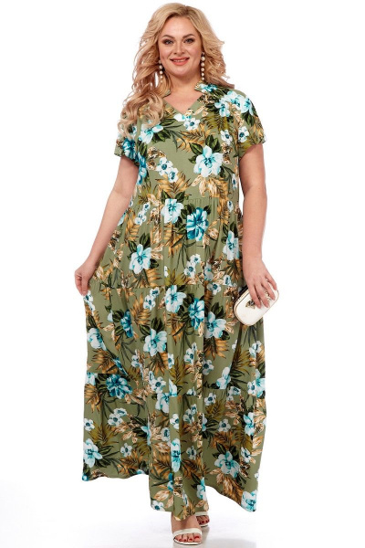 Платье Celentano 5009.2 оливковый - фото 10