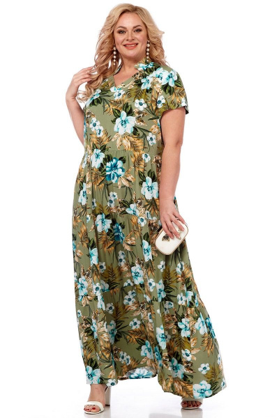 Платье Celentano 5009.2 оливковый - фото 4