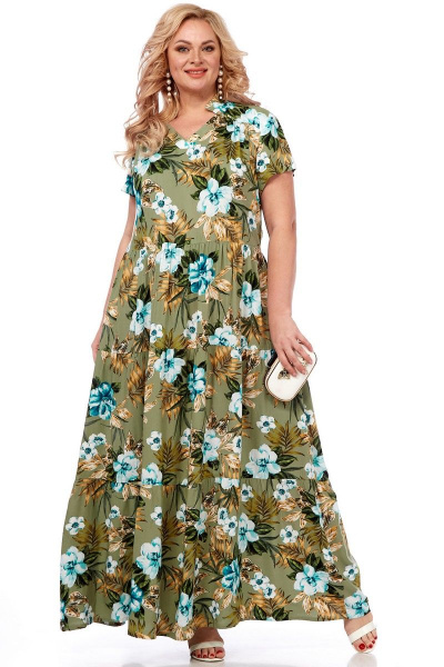 Платье Celentano 5009.2 оливковый - фото 3