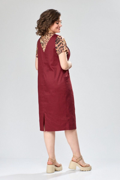 Платье ANASTASIA MAK 1082 красный_терракот - фото 6