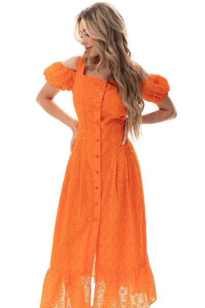 Платье Golden Valley 4826 оранжевый - фото 2