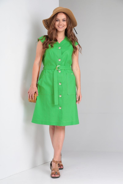 Платье Andrea Fashion 8 зеленый - фото 4