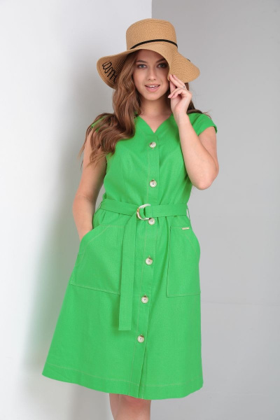 Платье Andrea Fashion 8 зеленый - фото 2