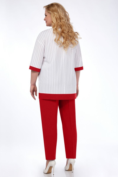 Блуза, брюки Милора-стиль 1106 красный - фото 2
