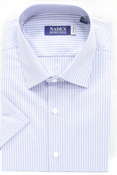 Рубашка Nadex 01-036122/304-23_170 бело-светло-голубой - фото 7