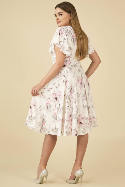 Платье Teffi Style L-1403 розовые_лилии1 - фото 2