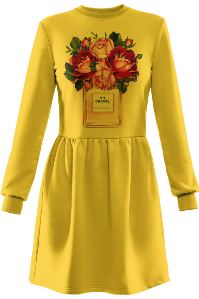 Платье RAWR 009.384 желтый - фото 1