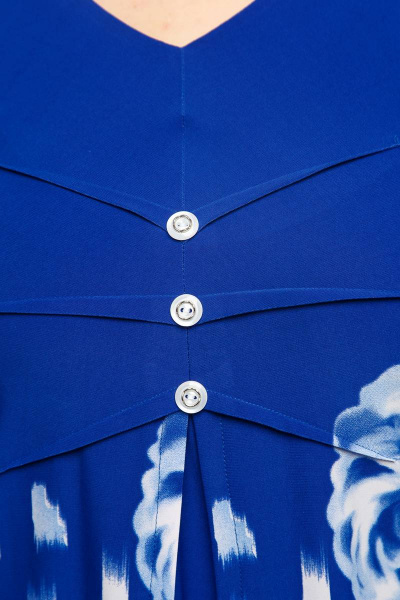 Блуза Левлада 1801 васильковый - фото 5