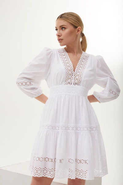 Платье DAVA 153 белый - фото 1
