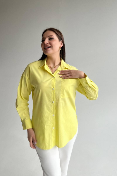 Рубашка LindaLux 1-231 желтый - фото 4