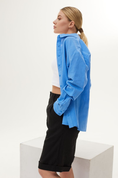 Блуза, шорты DAVA 165 синий-черный - фото 4